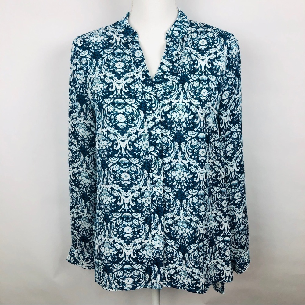 NWT LAUNDRY Women’s Button Blouse XS Multi Color